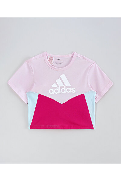 adidas Colorblock T-Shirt - Clear Pink