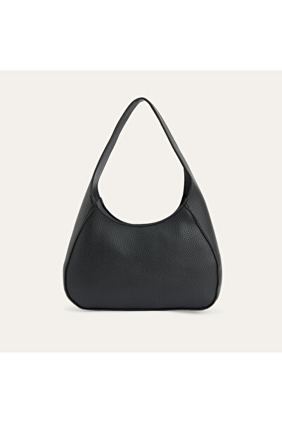 Mudo Leather Look Oval Handbag
