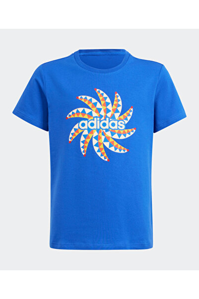 adidas تي شيرت جرافيكي X FARM - أزرق