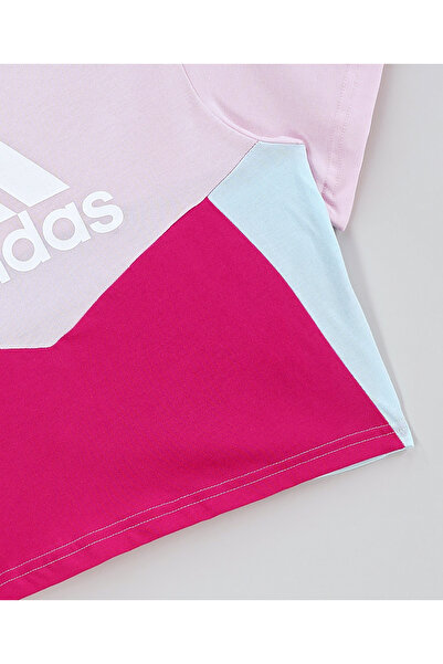 adidas Colorblock T-Shirt - Clear Pink