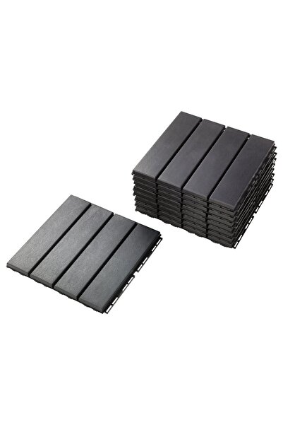 IKEA Floor decking For outdoor, dark grey, 0.81 m²