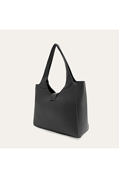 Mudo Leather Look Buckle Handbag