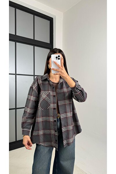 Gaus Anthracite Woodcutter Checkered Shirt Gaus-00573