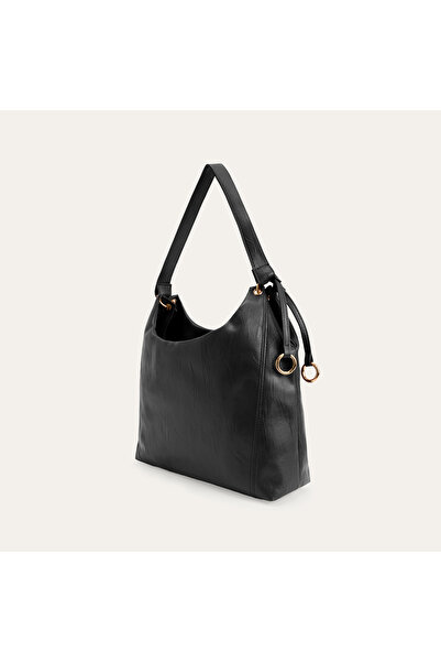Mudo Hand Bag with Crinkled Leather Look