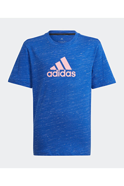 adidas تيشيرت بشعار شارة مستقبل الأيقونات الرياضية - أزرق ملكي