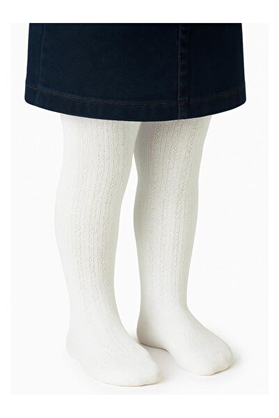 Civil Baby Rea Desen 0-24 Months Baby Girl Pantyhose - Ecru 18 Months
