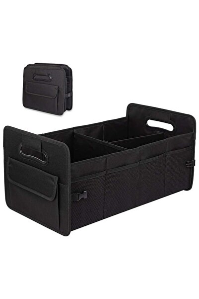Bukela 66L Car Trunk Organizer with 8 Pockets, Collapsible, Black