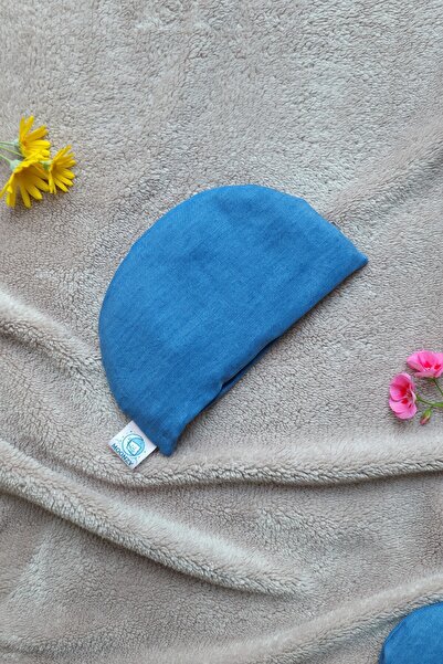 moonzy - minimalist & cozy Eye Relaxation Pillow Oval Natural Black Wheat – Eye Pillow with Washable Cotton Cover