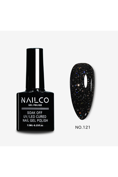 Naıl Co Uv Led Kalıcı Oje 7.5 ml Glitter Seri Nailco 121