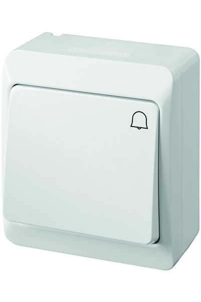 Other Surface-mounted doorbell switch IP44 white HERMES