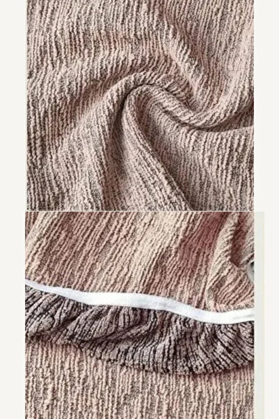 kutlale Jakarli Kumaş Oval Sandalye Kılıfı ,Sandalye Örtüsü Çubuk Desen