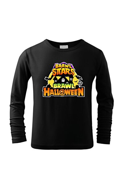 Funny Gift Tricou bluza cu maneca lunga pentru copii Brawl Stars Halloween