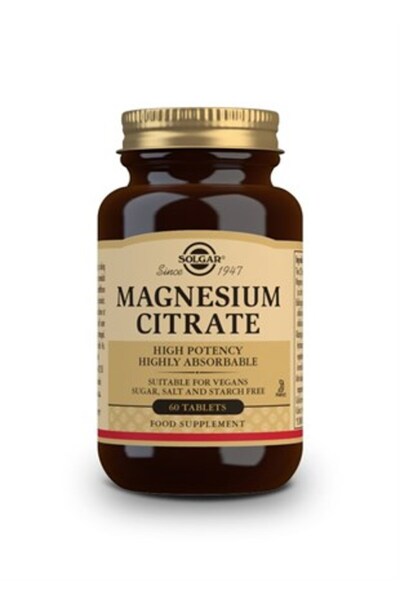 Solgar Magnesium Citrate 200 Mg 60 Tablet