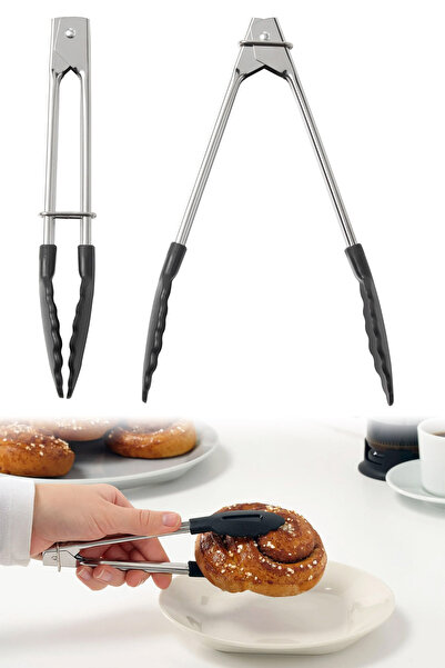 Binbirreyon Tongs Serving Set 2 Pieces Serving Tongs Stainless Steel 18cm Ra241