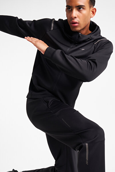 Lescon Erkek Fermuarlı Kapüşonlu Sweatshirt 25N-1163