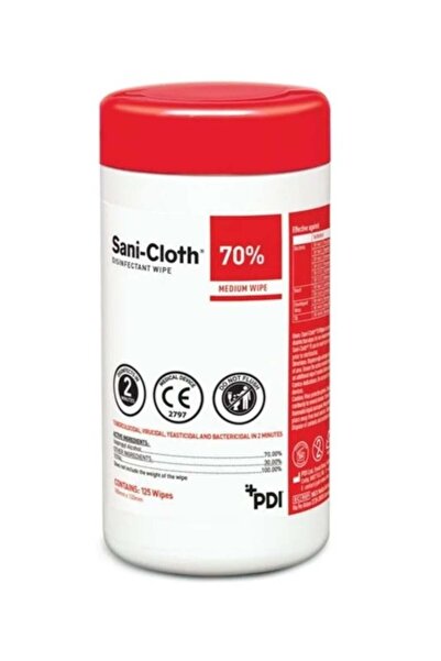 PDI 125 Sterile Wipes - 70% Ethyl Alcohol for Medical Use
