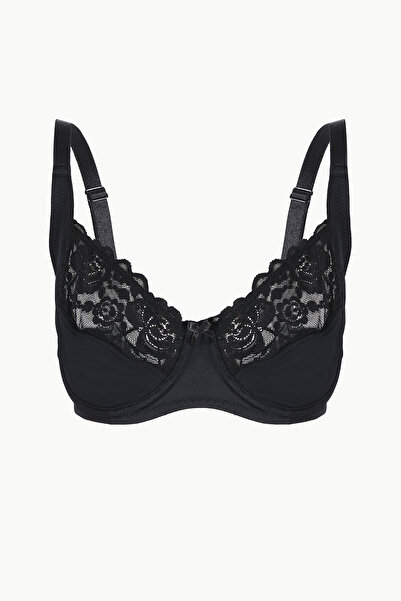 NBB Black Lily Minimizer Gathering Bra