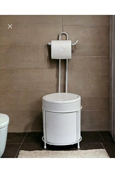 MAViHOME حامل ورق التواليت مع سلة مهملات، ورق تواليت مع سلة مهملات، سلة مهملات للحمام، حامل ورق التواليت