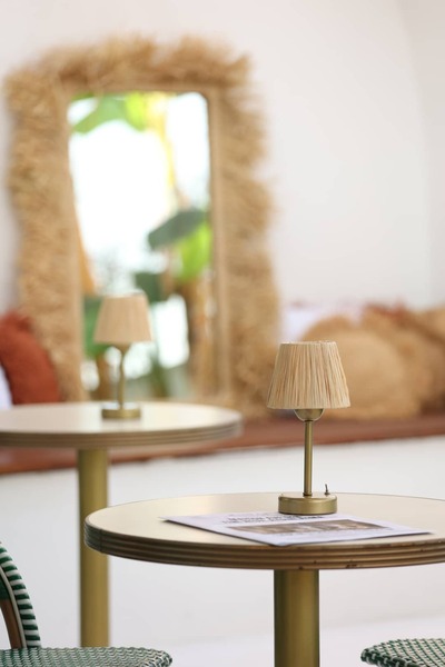 Maison Avf Rafya & Hasır Masa Üstü Kablosuz Pilli Saçaksız - Alt Uzun Eskitme...