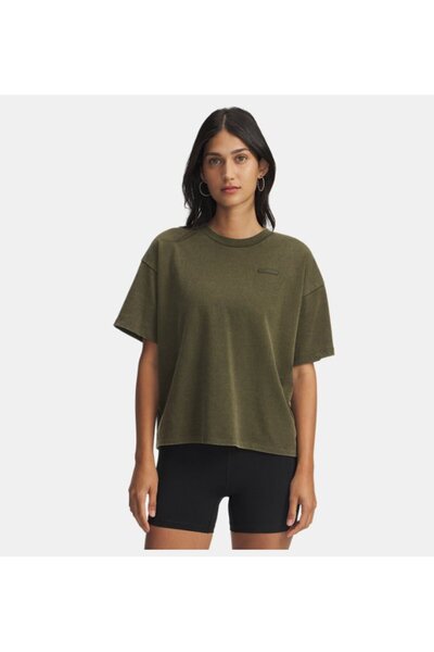 Under Armour Kadın UA Heavyweight Boxy Wash Kısa Kollu T-Shirt 6007690-308