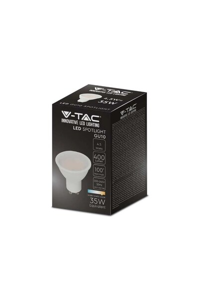 Other Bec LED VTAC 45W GU10 SMD 110° VT1975 6000K 400lm