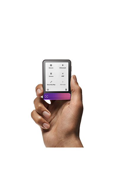 Ledger Flex Nebula Kızılı Kripto Donanım Cüzdanı ve Recovery Key