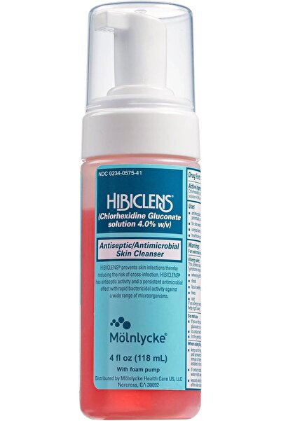 Hibiclens منظف مطهر للبشرة مضاد للميكروبات بمضخة رغوية 4 أونصة