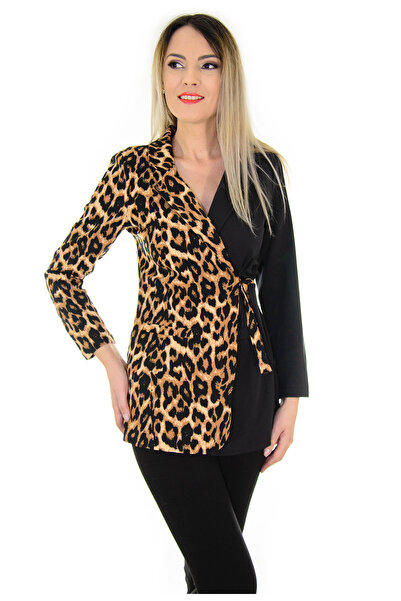 Elis Fashion Lure Shot Animal Print Jacket