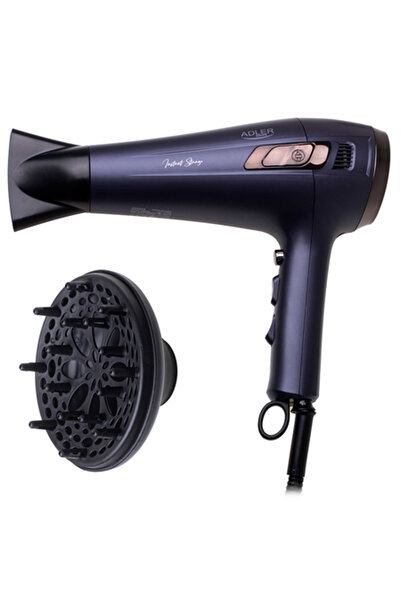 adler Uscător de păr cu cablu retractabil de 2400 W - Mov profesional