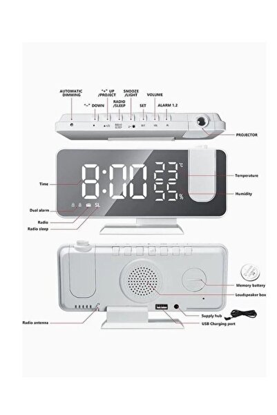 COOYA ساعة منبه رقمية LED، بسيطة وجميلة، مناسبة لأي مناسبة