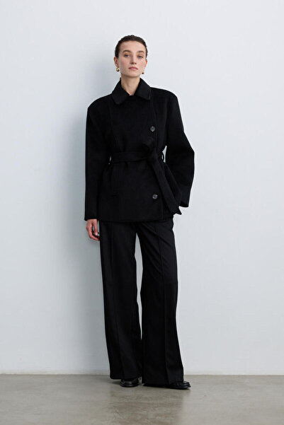 BE BLUE Black Medium Size Overcoat