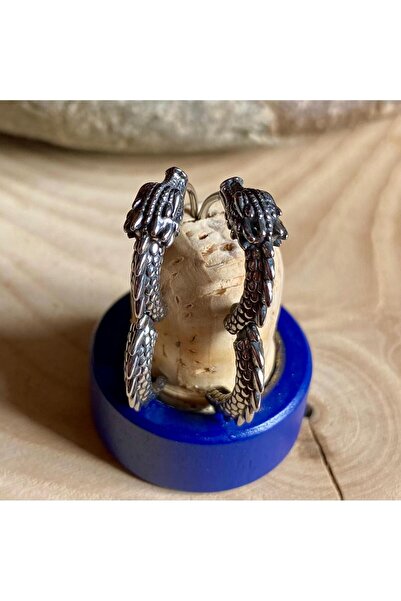 Viking Ejderha Tasarım Halka Geçirmeli 316L Paslanmaz&Kararmaz Çelik Küpe