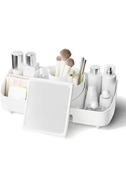 COOSEYA White cosmetic organizer, 36x 17.5 x 14.5 cm,