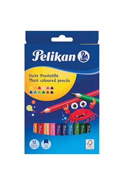 Pelikan Colored Pencils Set, 4 mm Tip, 12 pcs