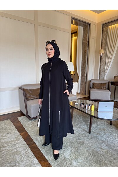 sevannaluxurydesign Zipper Detail Design Cap & Pants Set