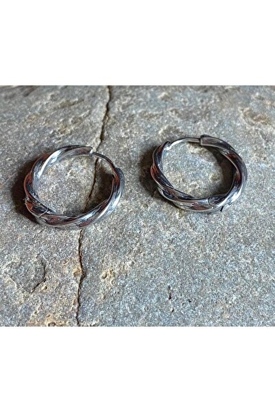 Viking Vintage Mesh Model Hoop Earrings 316L Stainless & Tarnish-Free Steel Earrings
