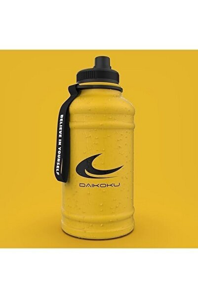 Daikoku Yellow double-walled stainless steel thermos, 1.30 l,