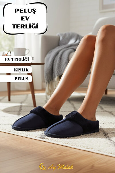 AYMELEK Жіночі домашні капці з плюшевою підкладкою, зимові, м'яка підошва, пандуф