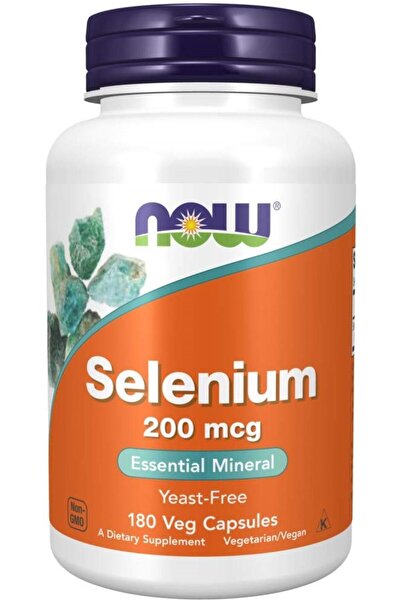 Now Selenium Food Supplements - 200 mcg, 180 Veggie Caps