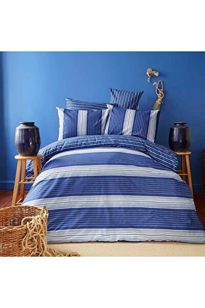 Nautica Set lenjerie de pat Moby, pat dublu, 4 piese, 100% bumbac, 240x260cm, 200x220cm, 2x50x70 cm