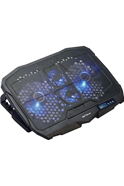 SERIOUX Cooler laptop NCP025, 10-17.3", 4 ventilatoare, USB, negru