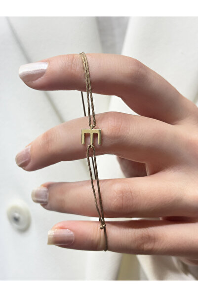 DİAMİNE PIRLANTA 14 Ayar Altın E Harf İpli Bileklik