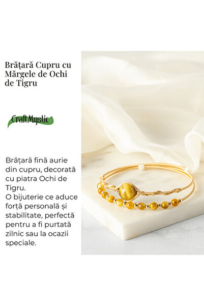 craftmystic Power and Protection - Golden Tiger Eye Bracelet
