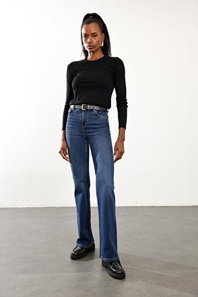 5in1Canpolat Black Fit Basic Long Sleeve T-Shirt