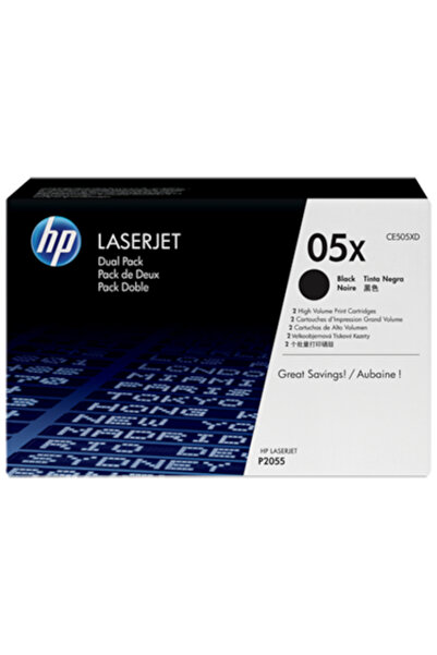 HP Двоен пакет CE505X черен тонер