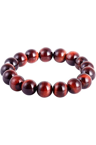 craftmystic Brățară cu pietre semiprețioase Ochi de Tigru Roșu Ochi de Dragon - Stimulare, Încredere și Armonie