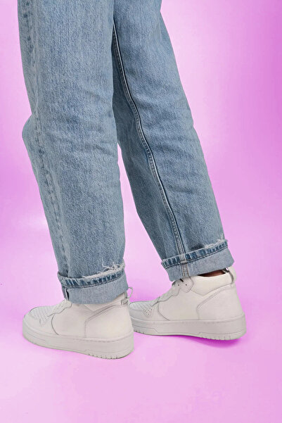 MAKRAS EXCLUSIVE VN124523 Καθημερινά δερμάτινα αθλητικά μποτάκια