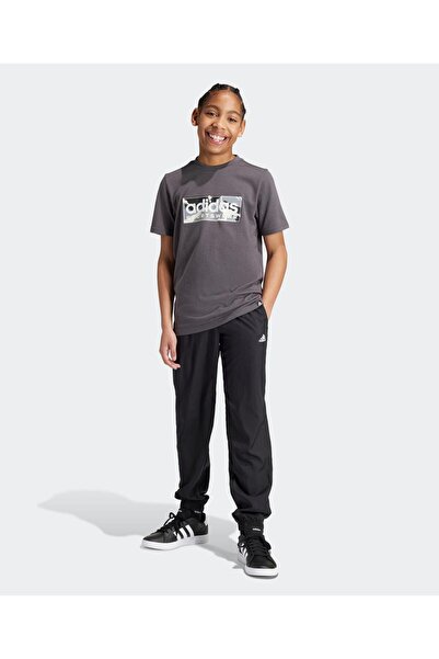 adidas بنطال منسوج للأولاد - أسود