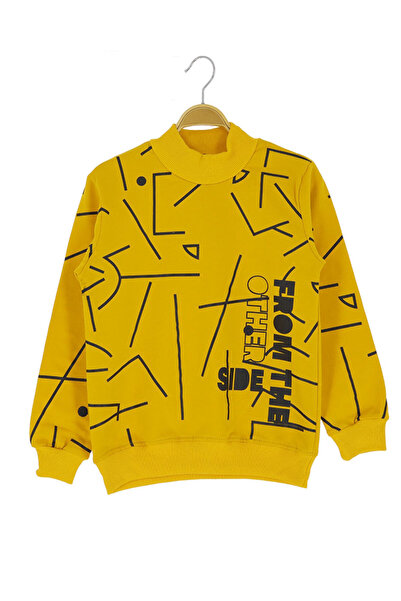 CRASSİ Boy's Sweatshirt with Raised Letters, 2 Thread Count