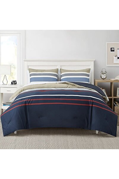 Nautica Bradford bedding set, double bed, 4 pieces, 100% cotton, 240x260cm,200x220cm,2x50x70cm
